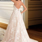 Alina Ball-Gown/Princess V-neck Court Train Tulle Lace Wedding Dress With Beading Pockets DEP0013679