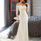 Madisyn Trumpet/Mermaid Off-the-Shoulder Court Train Wedding Dress With Lace DEP0013680