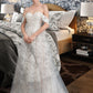 Bailee Ball-Gown/Princess Sweetheart Sweep Train Tulle Wedding Dress DEP0013685