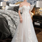 Bailee Ball-Gown/Princess Sweetheart Sweep Train Tulle Wedding Dress DEP0013685