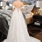 Bailee Ball-Gown/Princess Sweetheart Sweep Train Tulle Wedding Dress DEP0013685