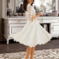 Alani A-Line Knee-Length Wedding Dress DEP0013699