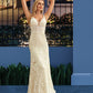 Deja Trumpet/Mermaid V-neck Court Train Tulle Lace Wedding Dress DEP0013708