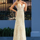 Deja Trumpet/Mermaid V-neck Court Train Tulle Lace Wedding Dress DEP0013708