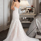 Lauren Trumpet/Mermaid Sweetheart Court Train Tulle Lace Wedding Dress DEP0013710