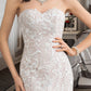 Lauren Trumpet/Mermaid Sweetheart Court Train Tulle Lace Wedding Dress DEP0013710