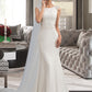 Neveah Trumpet/Mermaid Court Train Stretch Crepe Wedding Dress DEP0013711