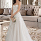 Avery Ball-Gown/Princess Sweetheart Court Train Tulle Wedding Dress DEP0013732