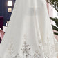 Melanie Trumpet/Mermaid V-neck Court Train Lace Stretch Crepe Wedding Dress With Sequins DEP0013738