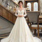 Eleanor Ball-Gown/Princess Illusion Court Train Tulle Lace Wedding Dress DEP0013750