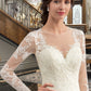 Eleanor Ball-Gown/Princess Illusion Court Train Tulle Lace Wedding Dress DEP0013750