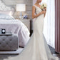 Sarahi Trumpet/Mermaid V-neck Court Train Tulle Wedding Dress DEP0013758