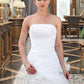 Patsy Ball-Gown/Princess Strapless Chapel Train Satin Organza Wedding Dress With Lace Beading DEP0013796