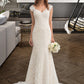 Genesis Trumpet/Mermaid V-neck Court Train Lace Wedding Dress DEP0013804