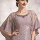 Brooklynn Trumpet/Mermaid Scoop Neck Asymmetrical Chiffon Lace Mother of the Bride Dress DE126P0014945