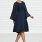 Rowan A-Line Scoop Neck Knee-Length Chiffon Mother of the Bride Dress DE126P0014957