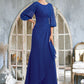 Andrea A-Line Scoop Neck Floor-Length Chiffon Mother of the Bride Dress With Ruffle Beading DE126P0014963