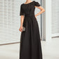 Robin A-Line Scoop Neck Floor-Length Chiffon Mother of the Bride Dress With Ruffle Beading DE126P0014970