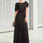 Robin A-Line Scoop Neck Floor-Length Chiffon Mother of the Bride Dress With Ruffle Beading DE126P0014970