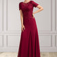 Jaylen Trumpet/Mermaid Scoop Neck Floor-Length Chiffon Lace Mother of the Bride Dress DE126P0014979