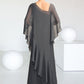 Chasity Sheath/Column One-Shoulder Floor-Length Chiffon Mother of the Bride Dress DE126P0014995