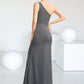 Chasity Sheath/Column One-Shoulder Floor-Length Chiffon Mother of the Bride Dress DE126P0014995