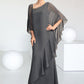 Chasity Sheath/Column One-Shoulder Floor-Length Chiffon Mother of the Bride Dress DE126P0014995