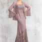 Olga Trumpet/Mermaid Square Neckline Asymmetrical Chiffon Lace Mother of the Bride Dress DE126P0015001