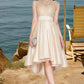 Ellie A-line Scoop Asymmetrical Lace Taffeta Tulle Homecoming Dress DEP0020592