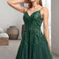 Cali A-line V-Neck Short/Mini Tulle Homecoming Dress DEP0020546