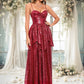 Aniya A-line Sweetheart Floor-Length Sequin Prom Dresses DEP0025868