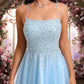 Harriet A-line Scoop Short Tulle Sequin Homecoming Dress With Sequins Beading DEP0025706