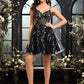 Kaelyn A-line V-Neck Short Lace Homecoming Dress DEP0025693