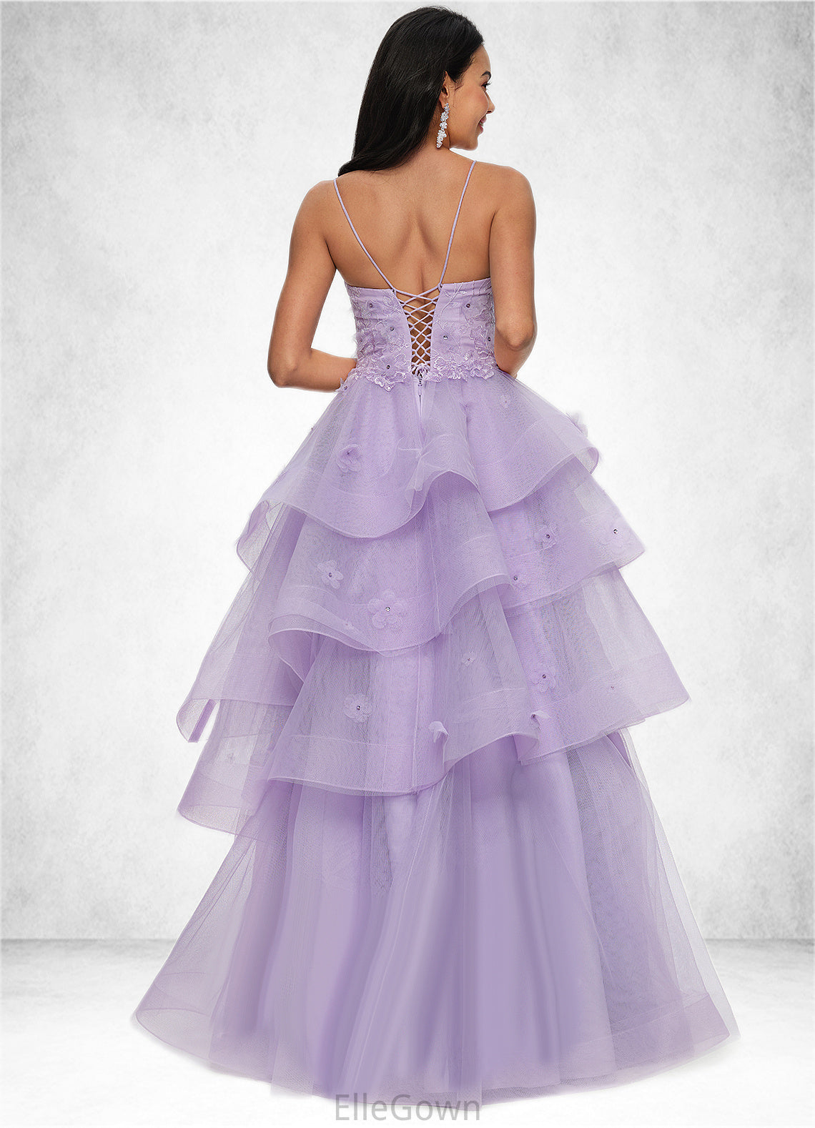 Taniyah Ball-Gown/Princess Sweetheart Floor-Length Tulle Prom Dresses With Beading Sequins DEP0022204