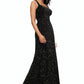 Lily Sheath/Column Scoop Floor-Length Sequin Prom Dresses DEP0022228