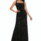 Lily Sheath/Column Scoop Floor-Length Sequin Prom Dresses DEP0022228