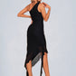 Winnie Ruffle One Shoulder Elegant Bodycon Spandex Asymmetrical Dresses DEP0022265