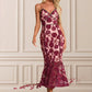 Tatum Jacquard Sweetheart Elegant Trumpet/Mermaid Tulle Midi Dresses DEP0022342