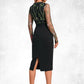 Kaelyn Scoop Elegant Sheath/Column Polyester Dresses DEP0022374