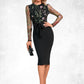 Kaelyn Scoop Elegant Sheath/Column Polyester Dresses DEP0022374