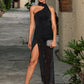 Aliya Sequins Asymmetrical Sexy Jumpsuit/Pantsuit Jersey Asymmetrical Dresses DEP0022384