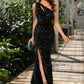 Lucile Sequins One Shoulder Sheath/Column Sequin Dresses DEP0022390