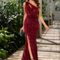 Lucile Sequins One Shoulder Sheath/Column Sequin Dresses DEP0022390