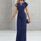 Azul Scoop Elegant Jumpsuit/Pantsuit Polyester Maxi Dresses DEP0022417