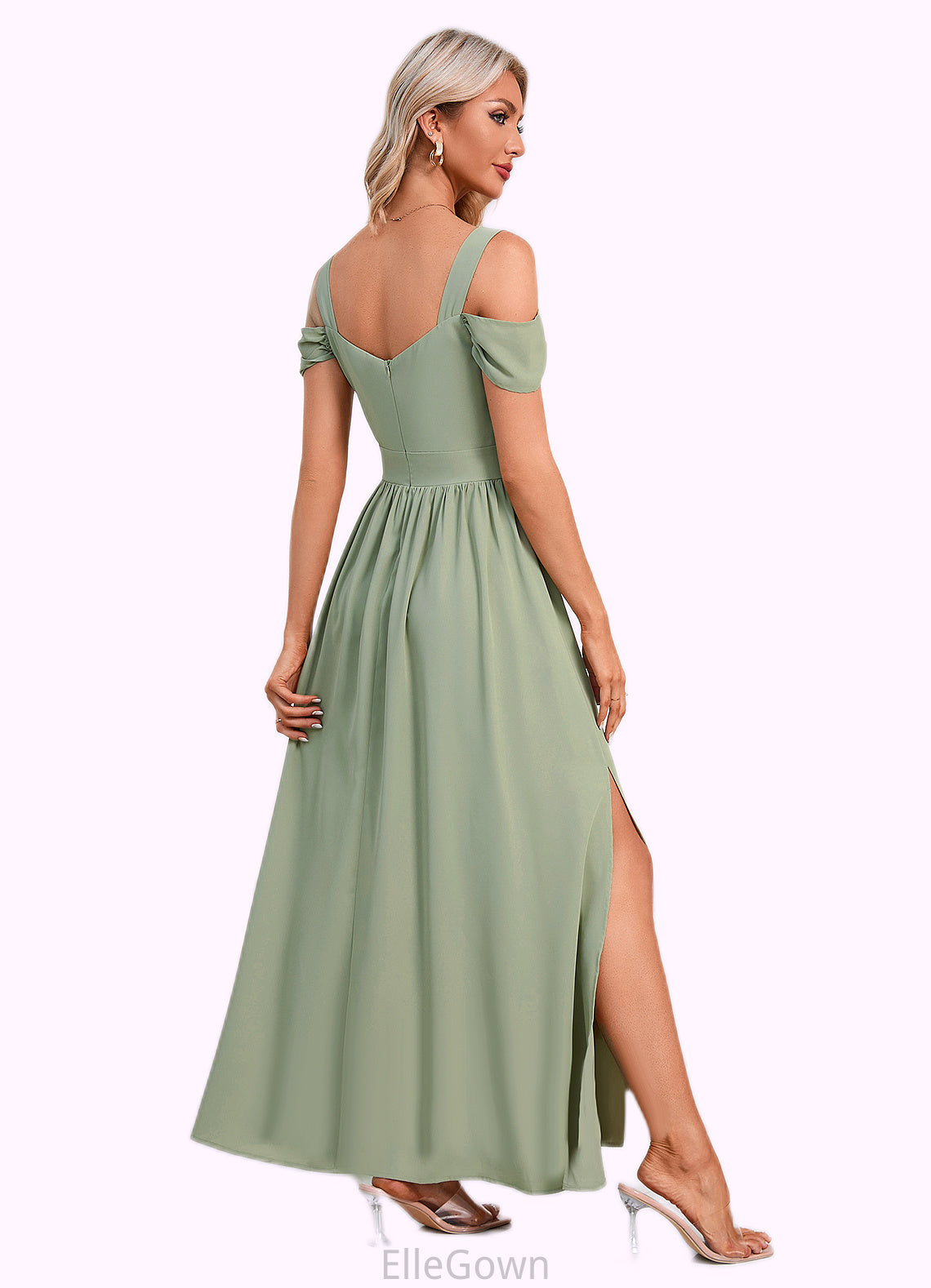 Annika Ruffle Sweetheart Elegant A-line Polyester Maxi Dresses DEP0022426