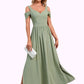 Annika Ruffle Sweetheart Elegant A-line Polyester Maxi Dresses DEP0022426