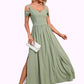 Annika Ruffle Sweetheart Elegant A-line Polyester Maxi Dresses DEP0022426