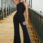 Thea Sequins High Neck Elegant Jumpsuit/Pantsuit Polyester Maxi Dresses DEP0022438