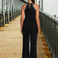 Thea Sequins High Neck Elegant Jumpsuit/Pantsuit Polyester Maxi Dresses DEP0022438