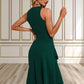 Alexa Ruffle Scoop Elegant Trumpet/Mermaid Polyester Asymmetrical Dresses DEP0022448